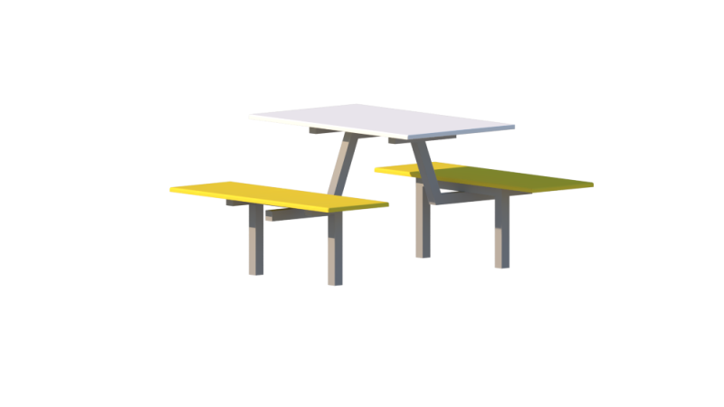 mesa fast food fibra de vidrio